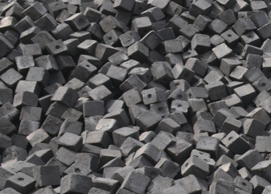 Haute anti résistance bas Ash Coke, matériel formé cubique d'écrasement de coke