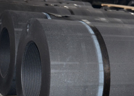Grande couleur de noir de Rod Electrodes For Arc Furnaces de graphite de diamètre
