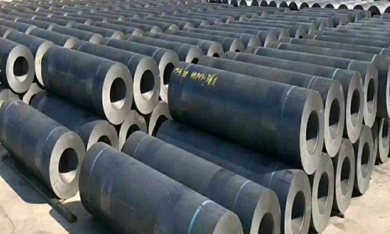 Rigidité élevée de catégorie de puissance ultra élevée de l'électrode en graphite de fours à arc UHP