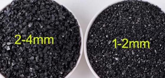 Le charbon anthracite additif adapté aux besoins du client de carbone de taille saupoudrent la température 1300-1400℃ fonctionnante