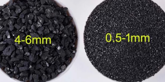 Le charbon anthracite additif adapté aux besoins du client de carbone de taille saupoudrent la température 1300-1400℃ fonctionnante