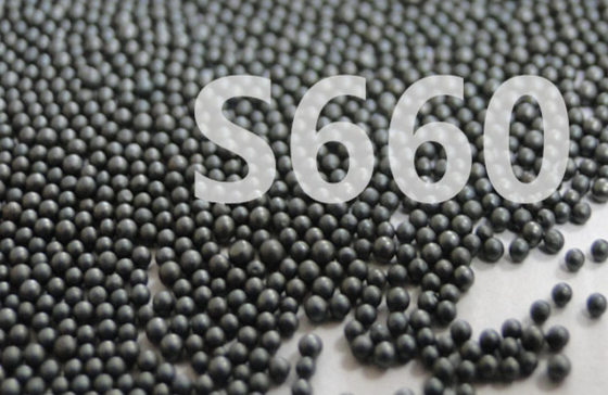 L'acier moulé de préparation de surface a tiré S660 autour de couleur noire en métal de boules